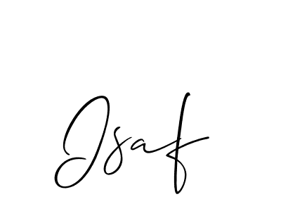 Allison_Script is a professional signature style that is perfect for those who want to add a touch of class to their signature. It is also a great choice for those who want to make their signature more unique. Get Isaf name to fancy signature for free. Isaf signature style 2 images and pictures png