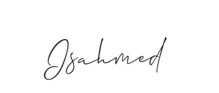 Make a beautiful signature design for name Isahmed. Use this online signature maker to create a handwritten signature for free. Isahmed signature style 2 images and pictures png