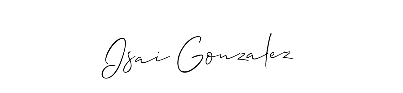 Best and Professional Signature Style for Isai Gonzalez. Allison_Script Best Signature Style Collection. Isai Gonzalez signature style 2 images and pictures png