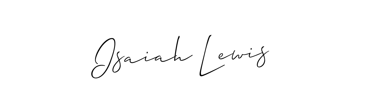 Make a short Isaiah Lewis signature style. Manage your documents anywhere anytime using Allison_Script. Create and add eSignatures, submit forms, share and send files easily. Isaiah Lewis signature style 2 images and pictures png