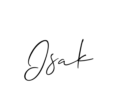 You should practise on your own different ways (Allison_Script) to write your name (Isak) in signature. don't let someone else do it for you. Isak signature style 2 images and pictures png