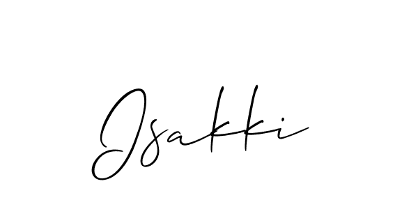 Isakki stylish signature style. Best Handwritten Sign (Allison_Script) for my name. Handwritten Signature Collection Ideas for my name Isakki. Isakki signature style 2 images and pictures png