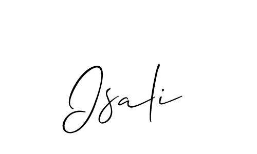 Isali stylish signature style. Best Handwritten Sign (Allison_Script) for my name. Handwritten Signature Collection Ideas for my name Isali. Isali signature style 2 images and pictures png