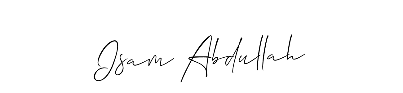 Also You can easily find your signature by using the search form. We will create Isam Abdullah name handwritten signature images for you free of cost using Allison_Script sign style. Isam Abdullah signature style 2 images and pictures png