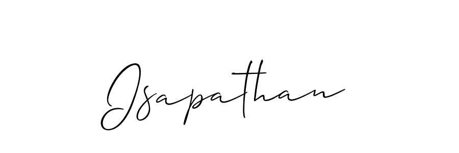 How to make Isapathan name signature. Use Allison_Script style for creating short signs online. This is the latest handwritten sign. Isapathan signature style 2 images and pictures png