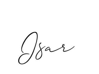 You should practise on your own different ways (Allison_Script) to write your name (Isar) in signature. don't let someone else do it for you. Isar signature style 2 images and pictures png