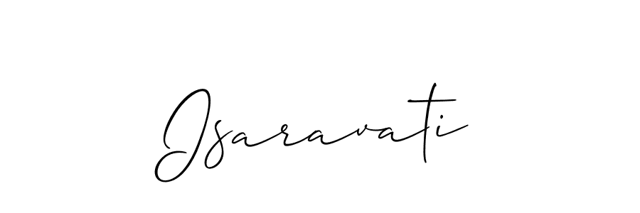 Once you've used our free online signature maker to create your best signature Allison_Script style, it's time to enjoy all of the benefits that Isaravati name signing documents. Isaravati signature style 2 images and pictures png