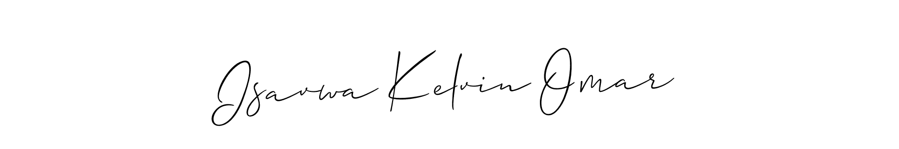 Create a beautiful signature design for name Isavwa Kelvin Omar. With this signature (Allison_Script) fonts, you can make a handwritten signature for free. Isavwa Kelvin Omar signature style 2 images and pictures png