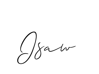 How to make Isaw name signature. Use Allison_Script style for creating short signs online. This is the latest handwritten sign. Isaw signature style 2 images and pictures png