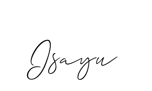 You should practise on your own different ways (Allison_Script) to write your name (Isayu) in signature. don't let someone else do it for you. Isayu signature style 2 images and pictures png