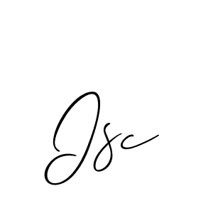 How to Draw Isc signature style? Allison_Script is a latest design signature styles for name Isc. Isc signature style 2 images and pictures png