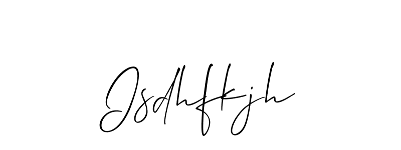 It looks lik you need a new signature style for name Isdhfkjh. Design unique handwritten (Allison_Script) signature with our free signature maker in just a few clicks. Isdhfkjh signature style 2 images and pictures png