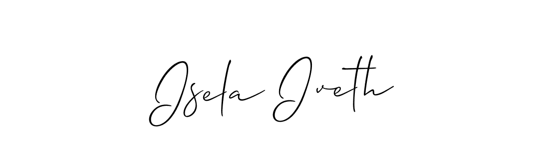 Also You can easily find your signature by using the search form. We will create Isela Iveth name handwritten signature images for you free of cost using Allison_Script sign style. Isela Iveth signature style 2 images and pictures png