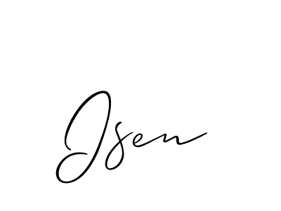 Once you've used our free online signature maker to create your best signature Allison_Script style, it's time to enjoy all of the benefits that Isen name signing documents. Isen signature style 2 images and pictures png