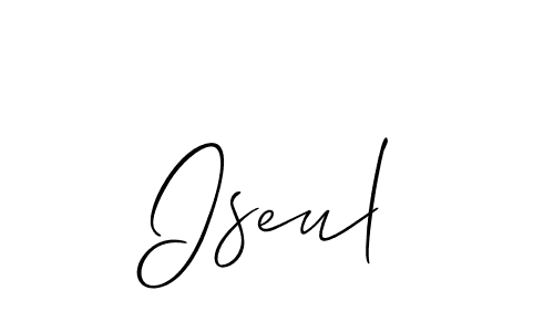 Best and Professional Signature Style for Iseul. Allison_Script Best Signature Style Collection. Iseul signature style 2 images and pictures png