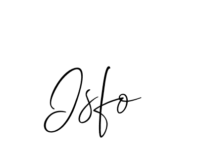 Also we have Isfo name is the best signature style. Create professional handwritten signature collection using Allison_Script autograph style. Isfo signature style 2 images and pictures png