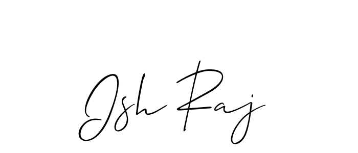 Best and Professional Signature Style for Ish Raj. Allison_Script Best Signature Style Collection. Ish Raj signature style 2 images and pictures png