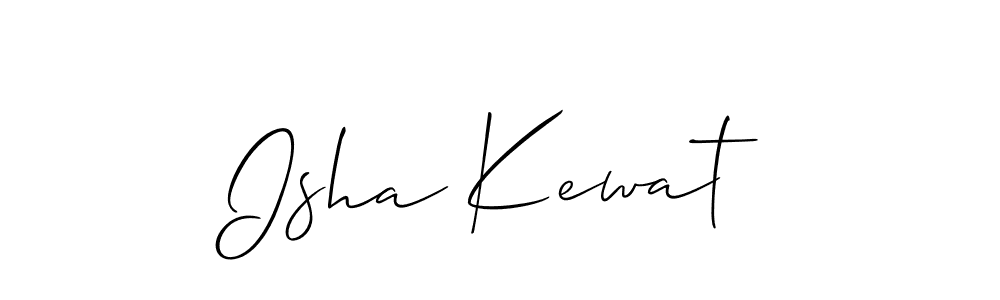 Best and Professional Signature Style for Isha Kewat. Allison_Script Best Signature Style Collection. Isha Kewat signature style 2 images and pictures png