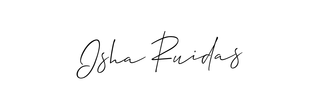 How to Draw Isha Ruidas signature style? Allison_Script is a latest design signature styles for name Isha Ruidas. Isha Ruidas signature style 2 images and pictures png