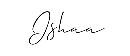 The Allison_Script signature style provides a bold statement for name Ishaa. Designed for business owners, executives, and leaders. Ishaa signature style 2 images and pictures png