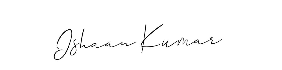 It looks lik you need a new signature style for name Ishaan Kumar. Design unique handwritten (Allison_Script) signature with our free signature maker in just a few clicks. Ishaan Kumar signature style 2 images and pictures png