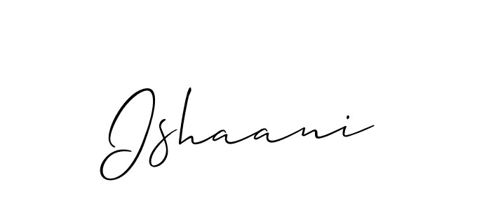 Ishaani stylish signature style. Best Handwritten Sign (Allison_Script) for my name. Handwritten Signature Collection Ideas for my name Ishaani. Ishaani signature style 2 images and pictures png