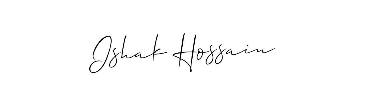 Here are the top 10 professional signature styles for the name Ishak Hossain. These are the best autograph styles you can use for your name. Ishak Hossain signature style 2 images and pictures png