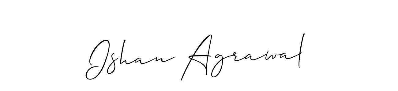 How to Draw Ishan Agrawal signature style? Allison_Script is a latest design signature styles for name Ishan Agrawal. Ishan Agrawal signature style 2 images and pictures png