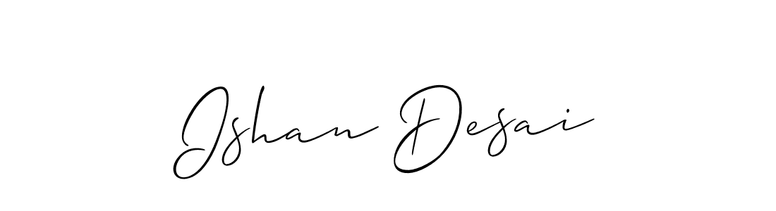 Best and Professional Signature Style for Ishan Desai. Allison_Script Best Signature Style Collection. Ishan Desai signature style 2 images and pictures png