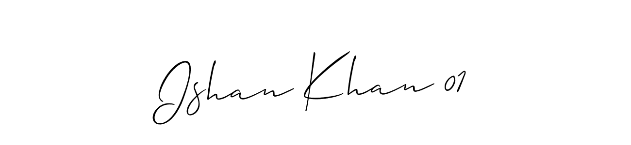 How to make Ishan Khan 01 signature? Allison_Script is a professional autograph style. Create handwritten signature for Ishan Khan 01 name. Ishan Khan 01 signature style 2 images and pictures png