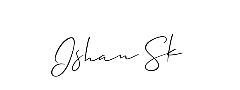 Make a beautiful signature design for name Ishan Sk. Use this online signature maker to create a handwritten signature for free. Ishan Sk signature style 2 images and pictures png