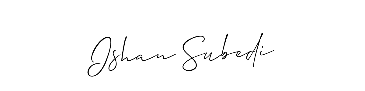 Similarly Allison_Script is the best handwritten signature design. Signature creator online .You can use it as an online autograph creator for name Ishan Subedi. Ishan Subedi signature style 2 images and pictures png