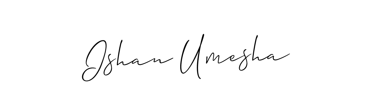 How to Draw Ishan Umesha signature style? Allison_Script is a latest design signature styles for name Ishan Umesha. Ishan Umesha signature style 2 images and pictures png