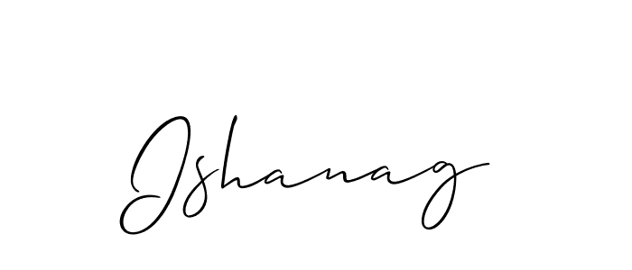 Best and Professional Signature Style for Ishanag. Allison_Script Best Signature Style Collection. Ishanag signature style 2 images and pictures png