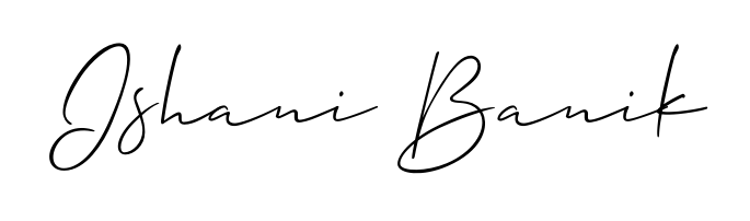 Also You can easily find your signature by using the search form. We will create Ishani Banik name handwritten signature images for you free of cost using Allison_Script sign style. Ishani Banik signature style 2 images and pictures png