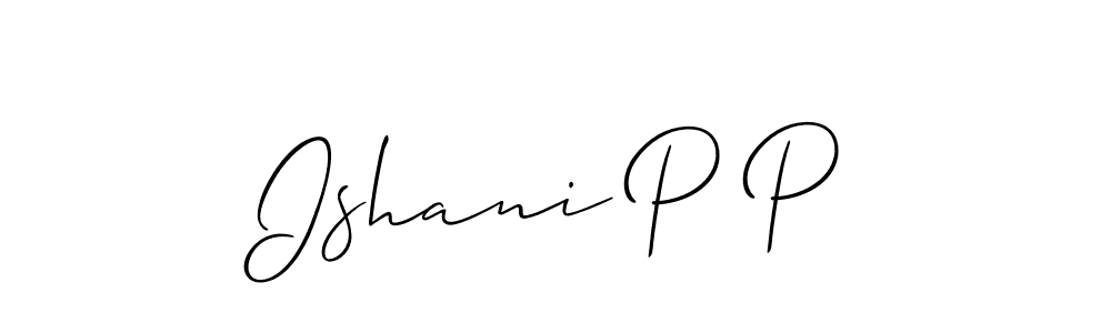 You can use this online signature creator to create a handwritten signature for the name Ishani P P. This is the best online autograph maker. Ishani P P signature style 2 images and pictures png