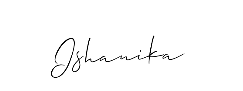 You can use this online signature creator to create a handwritten signature for the name Ishanika. This is the best online autograph maker. Ishanika signature style 2 images and pictures png