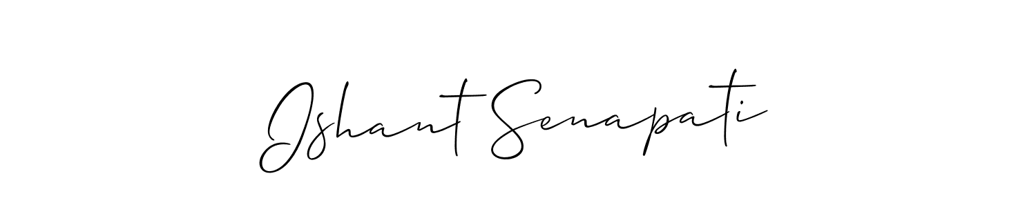 Also we have Ishant Senapati name is the best signature style. Create professional handwritten signature collection using Allison_Script autograph style. Ishant Senapati signature style 2 images and pictures png
