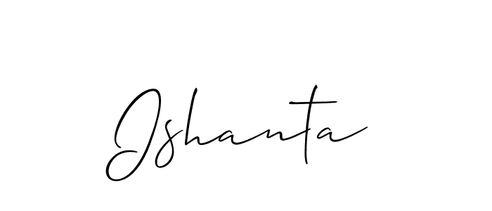 Ishanta stylish signature style. Best Handwritten Sign (Allison_Script) for my name. Handwritten Signature Collection Ideas for my name Ishanta. Ishanta signature style 2 images and pictures png