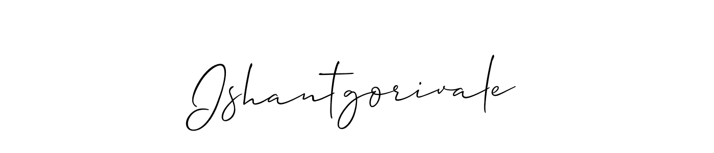 You should practise on your own different ways (Allison_Script) to write your name (Ishantgorivale) in signature. don't let someone else do it for you. Ishantgorivale signature style 2 images and pictures png