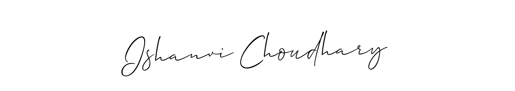 Ishanvi Choudhary stylish signature style. Best Handwritten Sign (Allison_Script) for my name. Handwritten Signature Collection Ideas for my name Ishanvi Choudhary. Ishanvi Choudhary signature style 2 images and pictures png