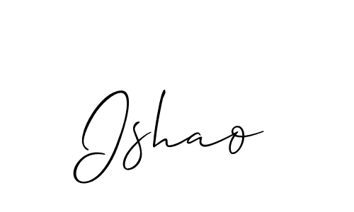 How to make Ishao name signature. Use Allison_Script style for creating short signs online. This is the latest handwritten sign. Ishao signature style 2 images and pictures png