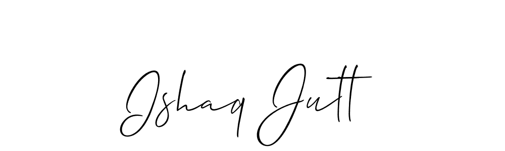 It looks lik you need a new signature style for name Ishaq Jutt. Design unique handwritten (Allison_Script) signature with our free signature maker in just a few clicks. Ishaq Jutt signature style 2 images and pictures png