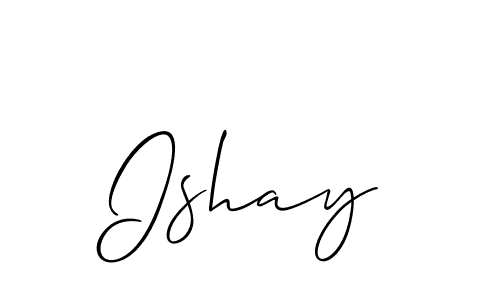 How to make Ishay signature? Allison_Script is a professional autograph style. Create handwritten signature for Ishay name. Ishay signature style 2 images and pictures png