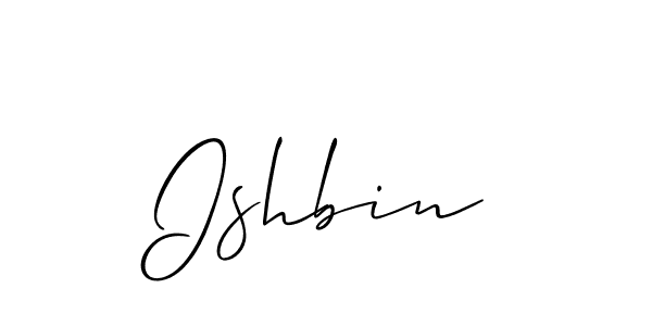 Also we have Ishbin name is the best signature style. Create professional handwritten signature collection using Allison_Script autograph style. Ishbin signature style 2 images and pictures png