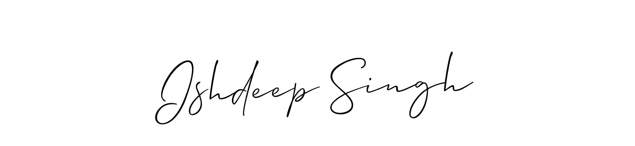 Best and Professional Signature Style for Ishdeep Singh. Allison_Script Best Signature Style Collection. Ishdeep Singh signature style 2 images and pictures png