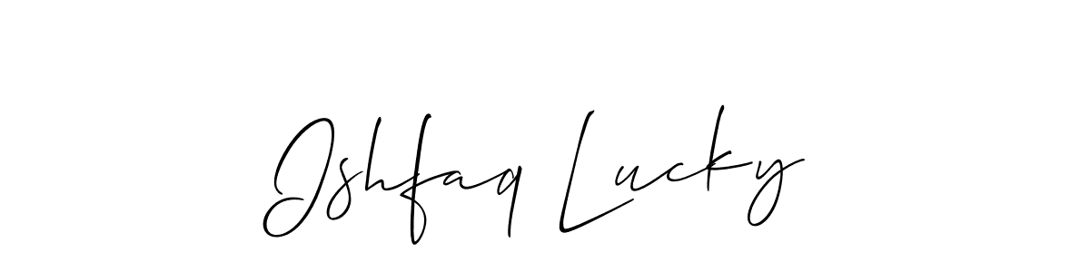 See photos of Ishfaq Lucky official signature by Spectra . Check more albums & portfolios. Read reviews & check more about Allison_Script font. Ishfaq Lucky signature style 2 images and pictures png