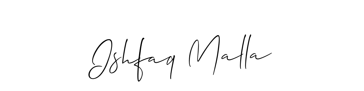This is the best signature style for the Ishfaq Malla name. Also you like these signature font (Allison_Script). Mix name signature. Ishfaq Malla signature style 2 images and pictures png