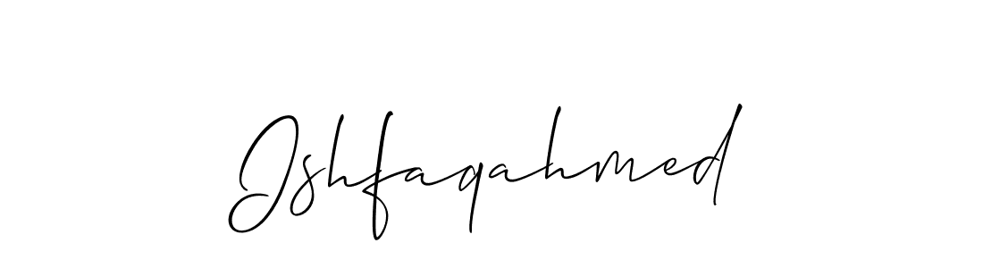 Ishfaqahmed stylish signature style. Best Handwritten Sign (Allison_Script) for my name. Handwritten Signature Collection Ideas for my name Ishfaqahmed. Ishfaqahmed signature style 2 images and pictures png