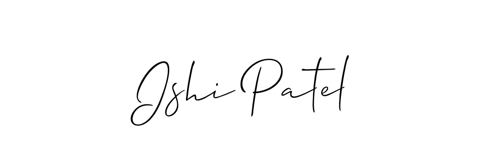 Also we have Ishi Patel name is the best signature style. Create professional handwritten signature collection using Allison_Script autograph style. Ishi Patel signature style 2 images and pictures png